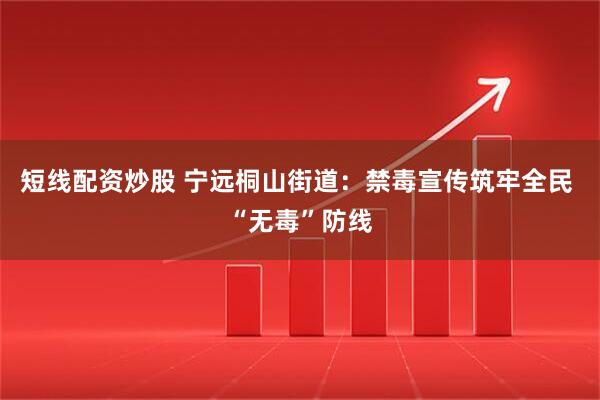 短线配资炒股 宁远桐山街道:禁毒宣传筑牢全民 “无毒”防线